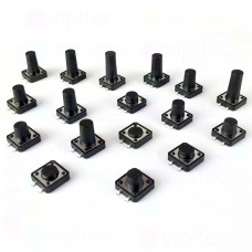 12x12 mm SMD-Mikrotaster Auswahl, SPST-NO, 12 V, 50 mA, -25..70 °C, 2 Positionen, TACT Schalter