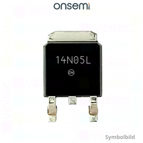 RFD14N05LSM, N-Kanal MOSFET, 50 V, 14 A, 48 W, 100 ns, SMD, DPAK/TO-252AA, TTL-/CMOS-kompatibel, -55..175 °C