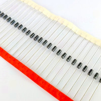 1N4004, Gleichrichterdiode, THT, DO41 / DO204AC, 400 V / 1,1 V, 1 A, -55..150 °C
