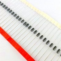 1N4007, Gleichrichterdiode, THT, DO41 / DO204AC, 1 kV / 1,1 V, 1 A, -55..150 °C