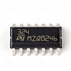 LM324D, Operationsverstärker, 4-fach, SMD, SO-14, 3..32 V, 0..70 °C