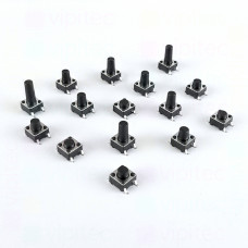 6x6 mm SMD-Mikrotaster Auswahl, SPST-NO, 12 V, 50 mA, -25..70 °C, 2 Positionen, TACT Schalter
