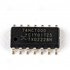 74HCT00, 2-Kanal NAND, 4-fach, SMD, SO-14, 5V High-Speed CMOS, -40..125 °C