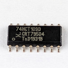 74HCT109, JK-Flip-Flop, 2-fach, mit Set und Reset, SMD, SO-16, 5V High-Speed CMOS, -40..125 °C