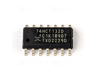 74HCT132, 2-Kanal NAND, 4-fach, Schmitt-Trigger, SMD, SO-14, 5V High-Speed CMOS, -40..125 °C