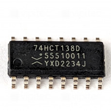 74HCT138, 3-zu-8 Leitungsdekoder, Demultiplexer, SMD, SO-16, 5V High-Speed CMOS, -40..125 °C