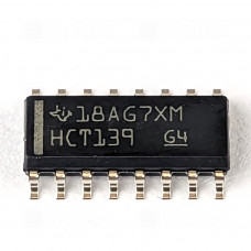 74HCT139, 2-zu-4 Leitungsdekoder, Demultiplexer, 2-fach, SMD, SO-16, 5V High-Speed CMOS, -40..125 °C