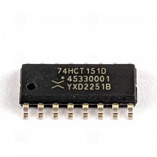 74HCT151, 8-Kanal Multiplexer, SMD, SO-16, 5V High-Speed CMOS, -40..125 °C