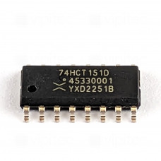 74HCT151, 8-Kanal Multiplexer, SMD, SO-16, 5V High-Speed CMOS, -40..125 °C