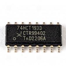 74HCT193, 4-Bit Aufwärts-/Abwärts-Zähler, mit Clear, SMD, SO-16, 5V High-Speed CMOS, -40..125 °C