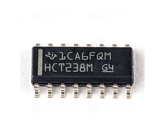 74HCT238, 3-zu-8 Leitungsdekoder, Demultiplexer, SMD, SO-16, 5V High-Speed CMOS, -55..125 °C