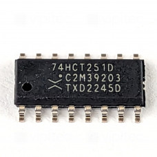 74HCT251, 8-Kanal Multiplexer, Tri-State, SMD, SO-16, 5V High-Speed CMOS, -40..125 °C