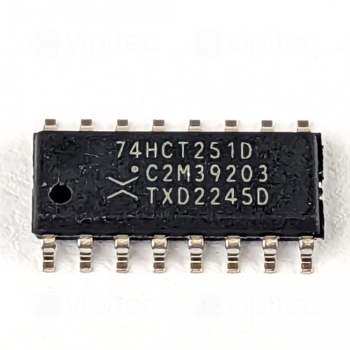 74HCT251, 8-Kanal Multiplexer, Tri-State, SMD, SO-16, 5V High-Speed CMOS, -40..125 °C