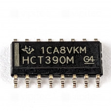 74HCT390, Dekadischer 4-Bit-Zähler, 2-fach, SMD, SO-16, 5V High-Speed CMOS, -55..125 °C