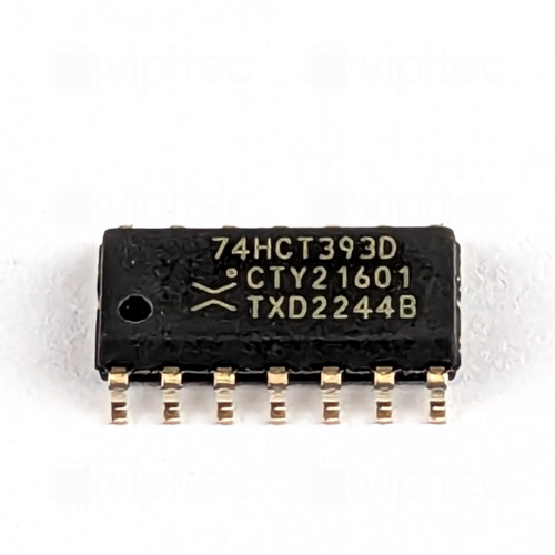 74HCT393, 4-Bit Binärzähler, 2-fach, SMD, SO-14, 5V High-Speed CMOS, -40..125 °C