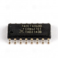 74HCT4060, Asynchroner Binärzähler mit Oszillator, 14-stufig, SMD, SO-16, 5V High-Speed CMOS, -40..125 °C