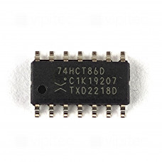 74HCT86, 2-Kanal XOR, 4-fach, SMD, SO-14, 5V High-Speed CMOS, -40..125 °C