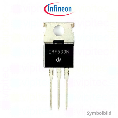 IRF530NPBF, N-Kanal MOSFET, 100 V, 17 A, 70 W, 35 ns, THT, TO-220AB, TTL-/CMOS-kompatibel, -55..175 °C