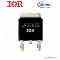 IRLR3705ZTRPBF, N-Kanal MOSFET, 55 V, 42 A, 130 W, 150 ns, SMD, DPAK/TO-252AA, TTL-/CMOS-kompatibel, -55..175 °C