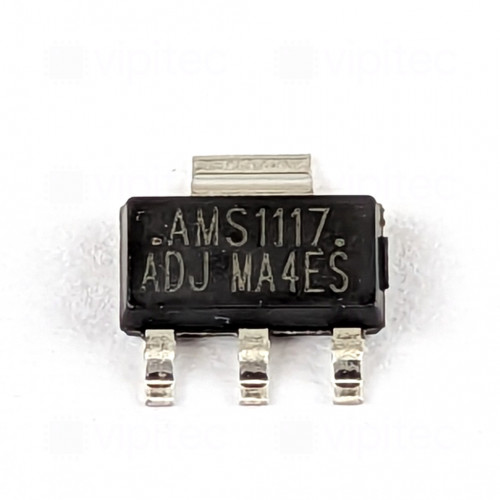 AMS1117-ADJ, Variabler LDO-Linearspannungsregler, 1,25..12 V, SMD, SOT-223, 0..125 °C
