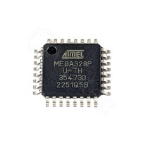 ATMEGA328P-AU, 8-Bit Mikrocontroller, SMD, TQFP-32, 20 MHz, 32 KB