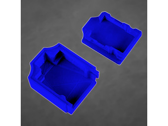 Blaue Schutzkappe für Bodenfeuchtesensor, PLA, FDM 3D-Druck Gehäuse