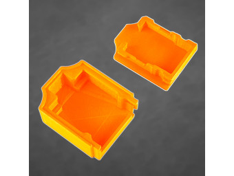 Orangene Schutzkappe für Bodenfeuchtesensor, PLA, FDM 3D-Druck Gehäuse
