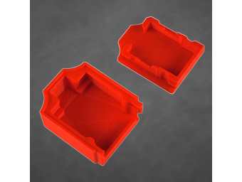 Rote Schutzkappe für Bodenfeuchtesensor, PLA, FDM 3D-Druck Gehäuse