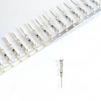 Crimpkontakt, Stecker, RM 2,54 mm, Dupont Leitungskontakt, männlich, verzinnt