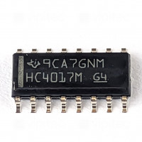 74HC4017, Dekadischer Aufwärts-/Abwärts-Zähler, Teiler, SMD, SO-16, 5V TTL, 2..6 V, -55..125 °C