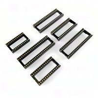 DIP IC-Sockel Auswahl, 15,24 mm, Weit / Wide, DIL, -20..105 °C