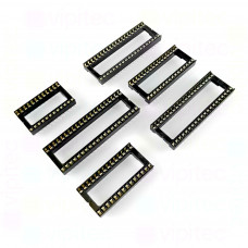 DIP IC-Sockel Auswahl, 15,24 mm, Weit / Wide, DIL, -20..105 °C