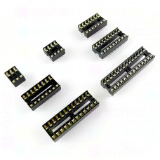 DIP IC-Sockel Auswahl, 7,62 mm, Eng / Narrow, DIL, -20..105 °C