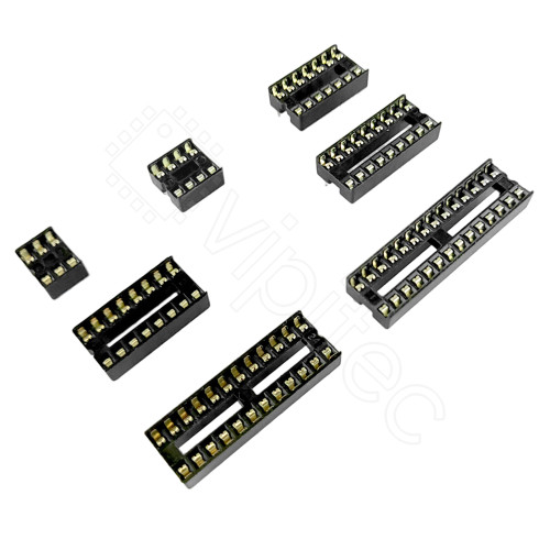DIP IC-Sockel Auswahl, 7,62 mm, Eng / Narrow, DIL, -20..105 °C