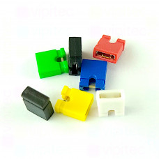 Kurzschluss-Verbinder Auswahl, RM 2,54 mm, PC/CD/DVD Jumper-Steckbrücke, 3 A, verschiedene Farben