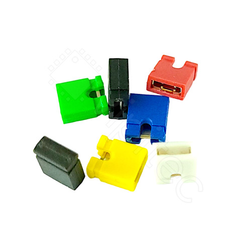 Kurzschluss-Verbinder Auswahl, RM 2,54 mm, PC/CD/DVD Jumper-Steckbrücke, 3 A, verschiedene Farben