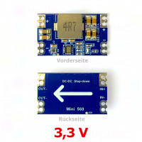 Mini560-3.3V DC-DC Step-Down Spannungswandler, Abwärtswandler, Buck Converter, 4 A, 5..20 V zu 3,3 V