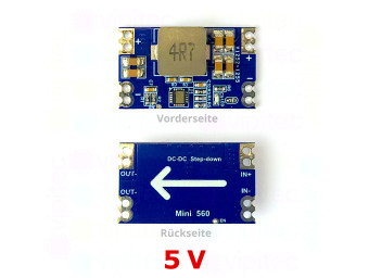Mini560-5V DC-DC Step-Down Spannungswandler, Abwärtswandler, Buck Converter, 4 A, 7..20 V zu 5 V