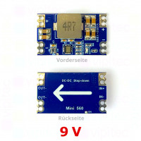 Mini560-9V DC-DC Step-Down Spannungswandler, Abwärtswandler, Buck Converter, 3 A, 11..20 V zu 9 V