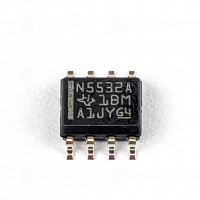 NE5532D, Operationsverstärker, 2-fach, Low-Noise, SMD, SO-8, 5..15 V, 0..70 °C