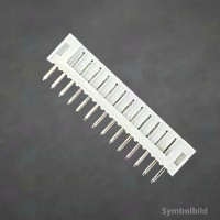 PH-2.0 1x2 Stiftleiste, männlich, 1-reihig, 2-polig, gerade, THT, RM 2,0 mm, weiß