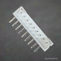 PH-2.0 1x2 Stiftleiste, männlich, 1-reihig, 2-polig, gewinkelt, THT, RM 2,0 mm, weiß