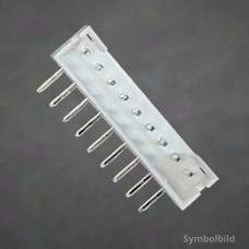 PH-2.0 1x10 Stiftleiste, männlich, 1-reihig, 10-polig, gewinkelt, THT, RM 2,0 mm, weiß