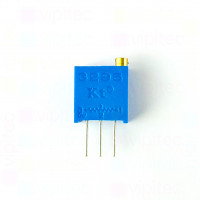 10 Ohm Potentiometer, THT, ±10%, 500 mW, 220 V, -55..125 °C, 2,5mm, T910W / 3296W
