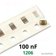 Kerko, SMD, 100 nF, ±10%, 50 V, -55..125 °C, 1206, X7R