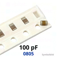 Kerko, SMD, 100 pF, ±5%, 50 V, -55..125 °C, 0805, X7R