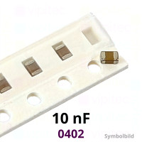 Kerko, SMD, 10 nF, ±10%, 50 V, -55..125 °C, 0402, X7R