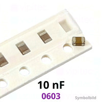 Kerko, SMD, 10 nF, ±10%, 50 V, -55..125 °C, 0603, X7R