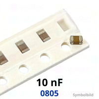 Kerko, SMD, 10 nF, ±10%, 100 V, -55..125 °C, 0805, X7R