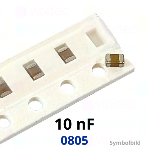 Kerko, SMD, 10 nF, ±10%, 100 V, -55..125 °C, 0805, X7R